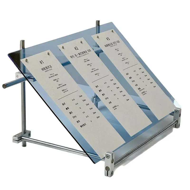 Coffee Tea Menu - Acrylic optical axis display stand, milk