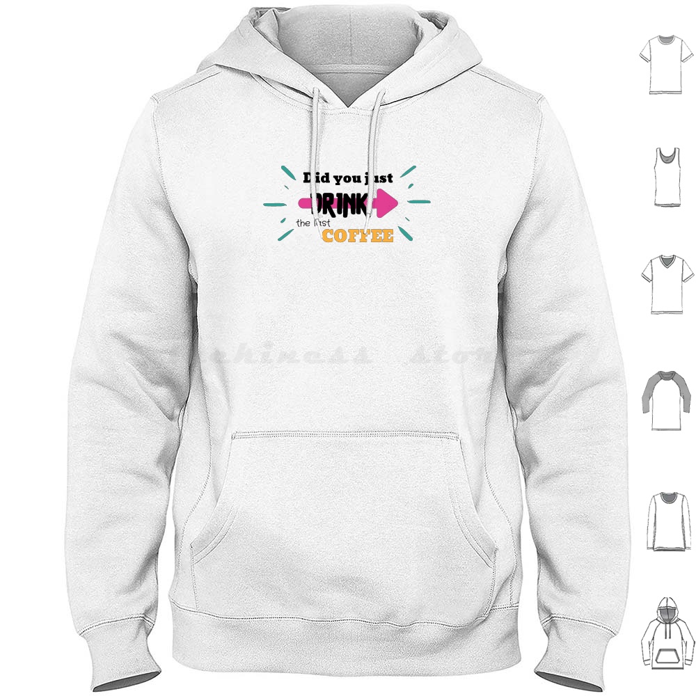 Coffee Jasmine Tea - The Last Coffee Hoodie Cotton Long