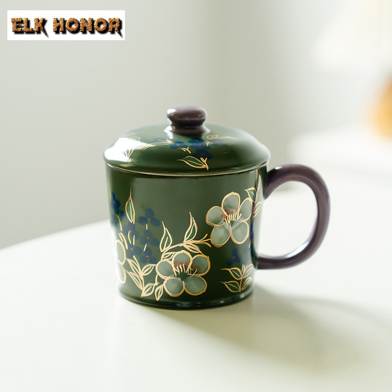300ml Hand-painted Jasmine Flo - Coffee Jasmine Tea recension och pris