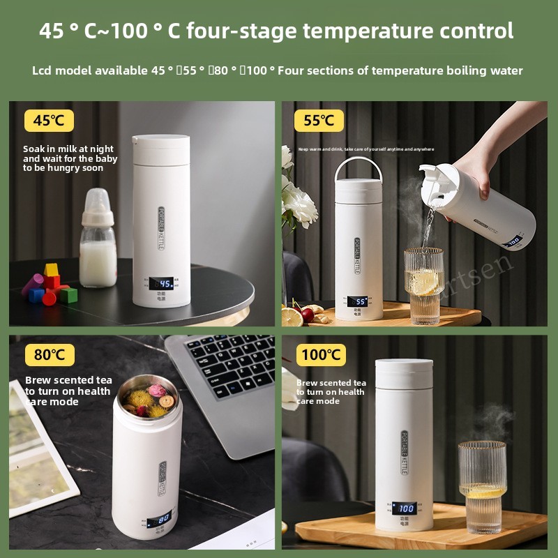 500ML Electric Kettles Portabl - Coffee Tea Menu recension och pris