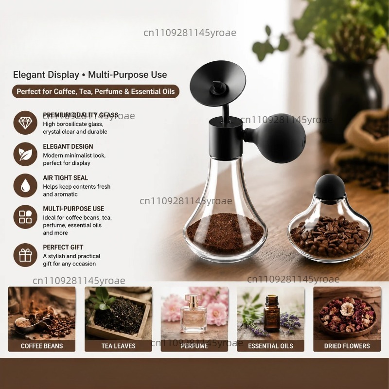 Glass Aroma Sample Bottle Coff - Coffee Bean recension och pris