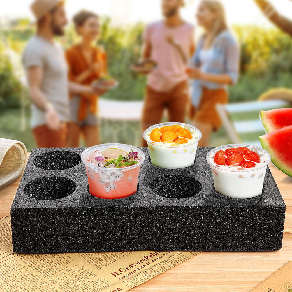 4Pcs 8-Hole Beverage Cup Tray  - Coffee Tea Drink recension och pris