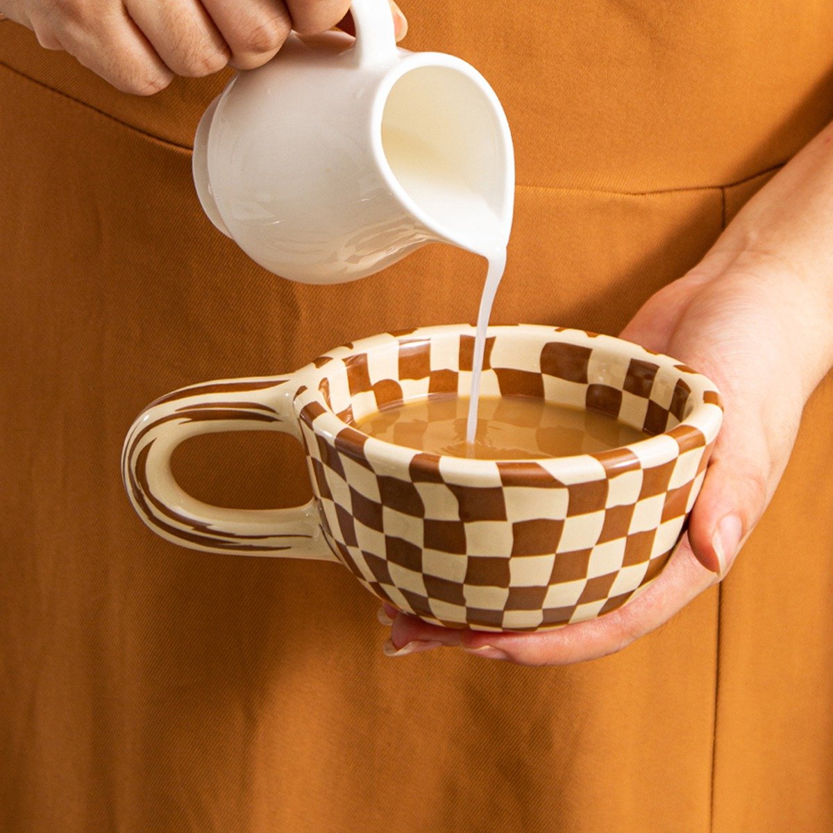 1pc Ceramic Coffee Mug with Wr - Coffee Tea & Company recension och pris