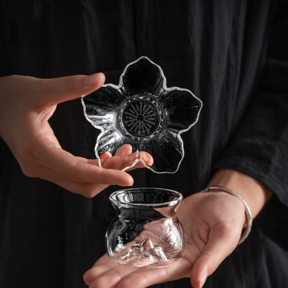 130ml Flower Glass Tea Straine - Coffee Leaves Tea recension och pris