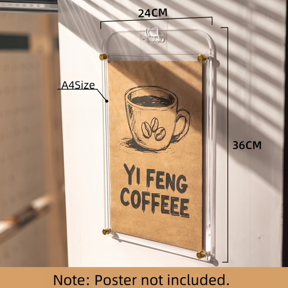 1PCS A4 Display Stand Transpar - Coffee Tea Menu recension och pris