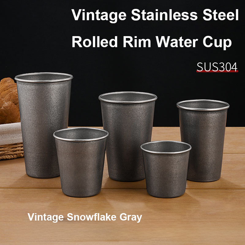 Retro Silver Stainless Steel D - Coffee Tea Drink recension och pris