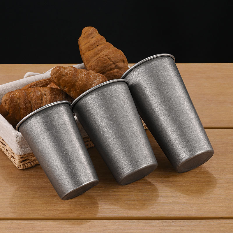 Retro Silver Stainless Steel D - Coffee Tea Drink recension och pris