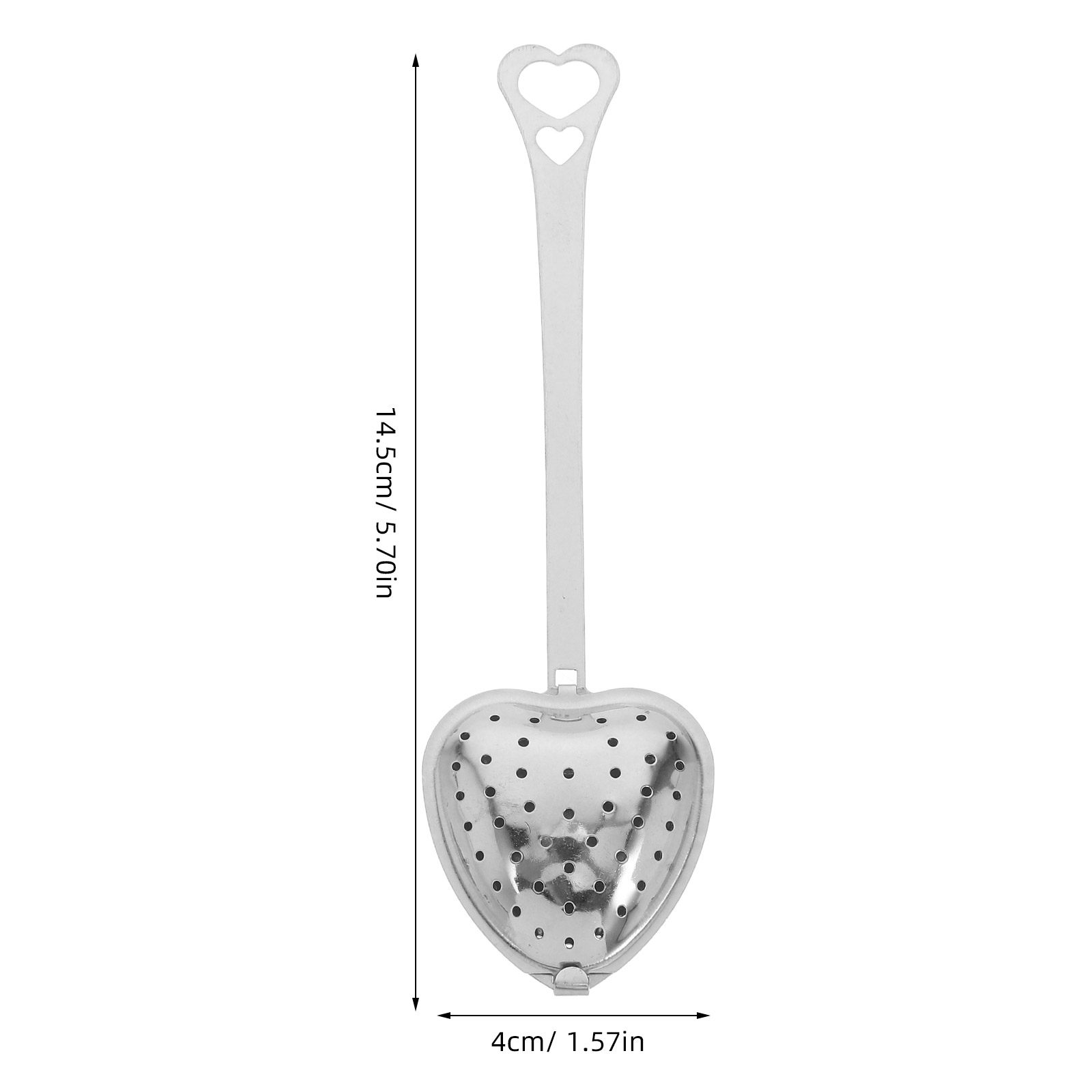 6Pcs Stainless Steel Heart Tea - Coffee Leaves Tea recension och pris