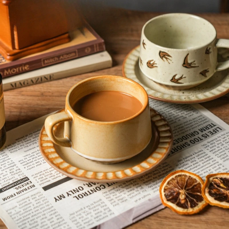 High-class Sense of Retro Coff - Espresso Cup Saucer recension och pris