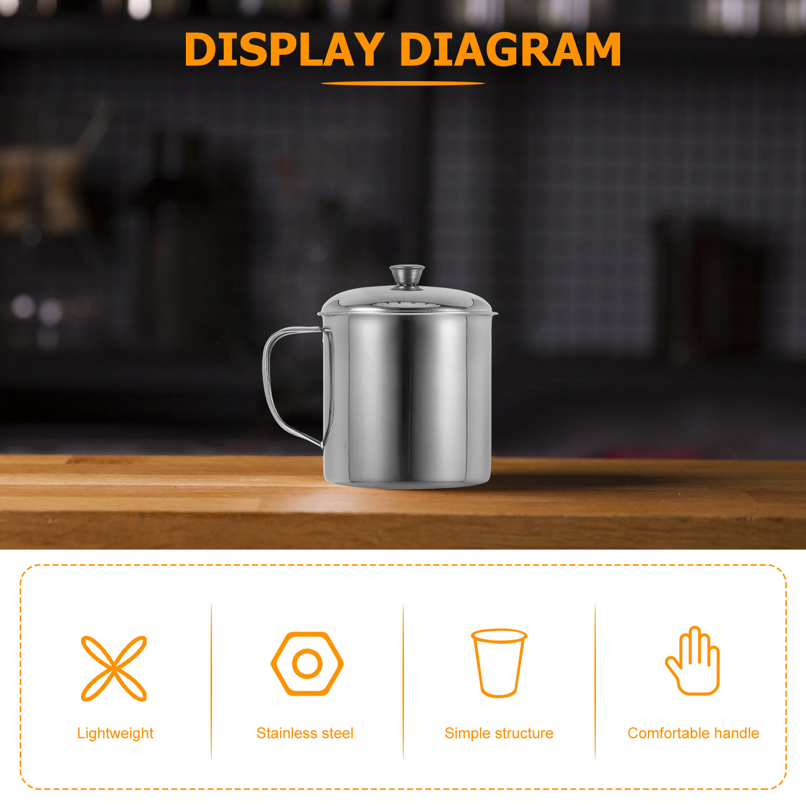 Stainless Steel Cup With Lid R - Coffee Tea & Company recension och pris