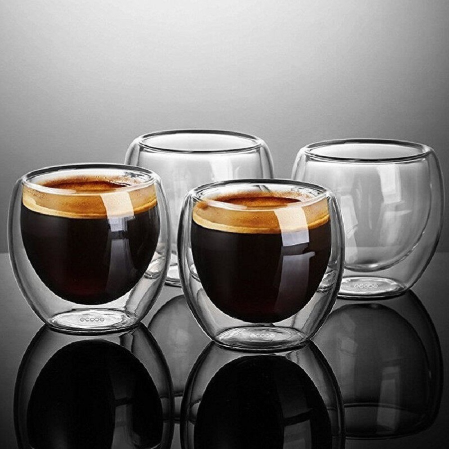 Double Walled Glass Coffee Mug - Double Wall Mug recension och pris