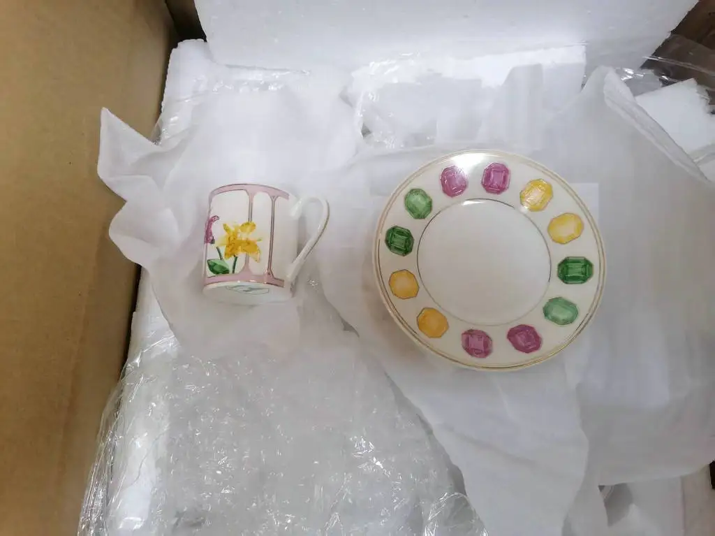1pc Cup+ 1pc Saucer  Mini Bone - Espresso Cup Saucer recension och pris