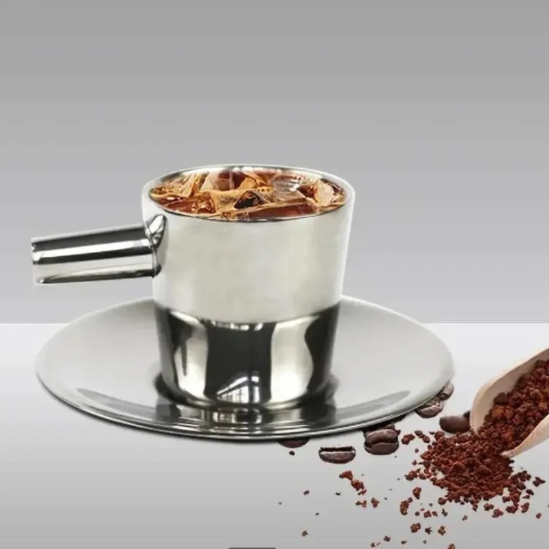 2 pack Stainless Steel Coffee  - Double Wall Mug recension och pris