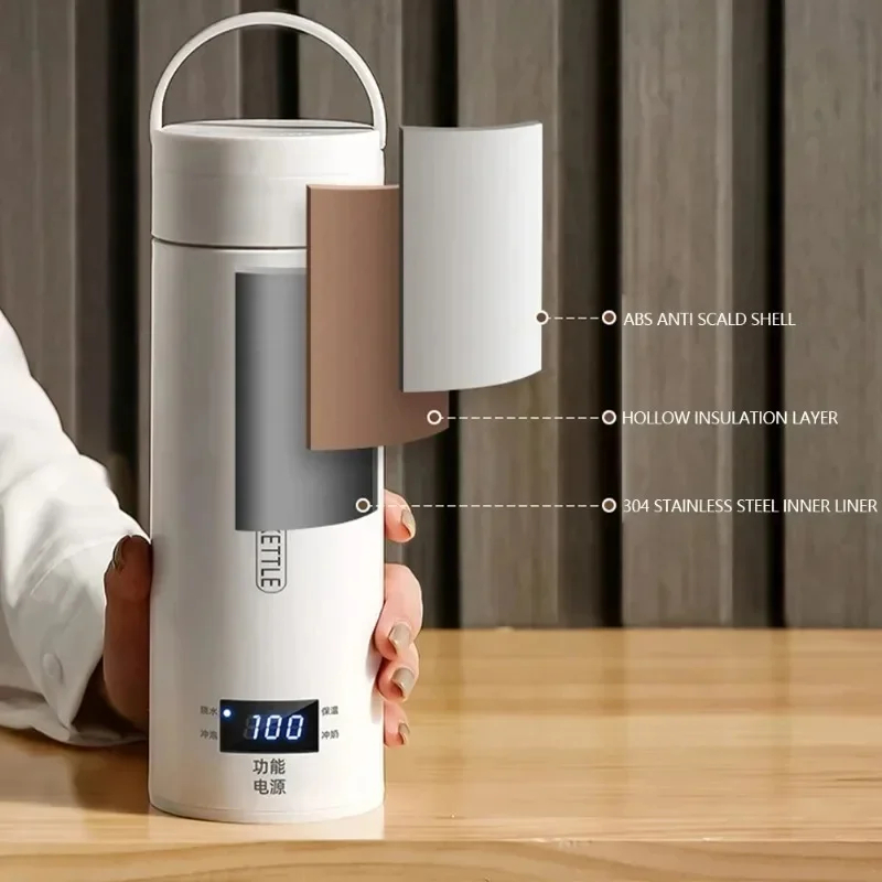 450ML Electric Kettles Portabl - Coffee Tea Menu recension och pris