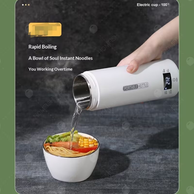 450ML Electric Kettles Portabl - Coffee Tea Menu recension och pris