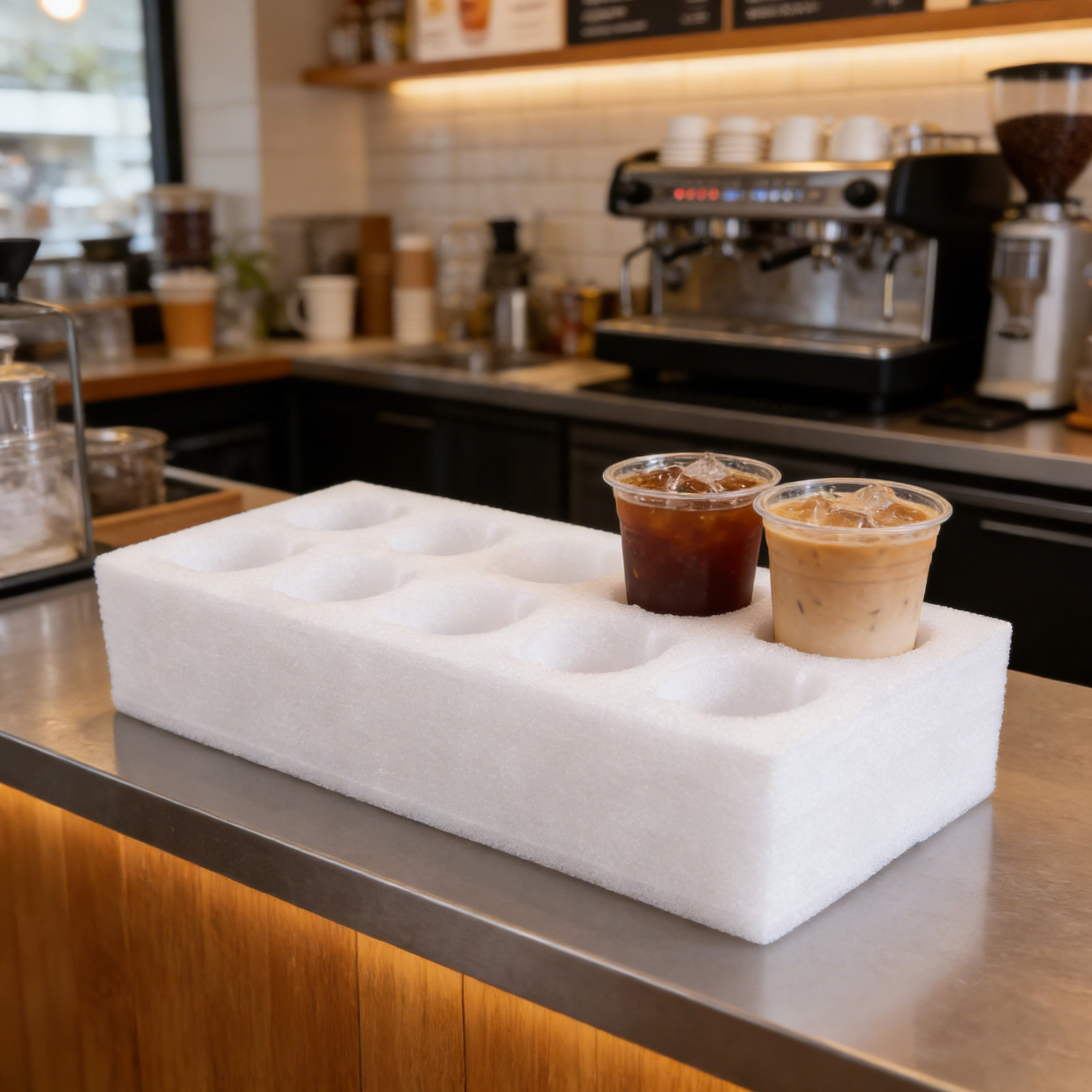 Foam Multi-Hole Cup Holder Tra - Coffee Tea Drink recension och pris