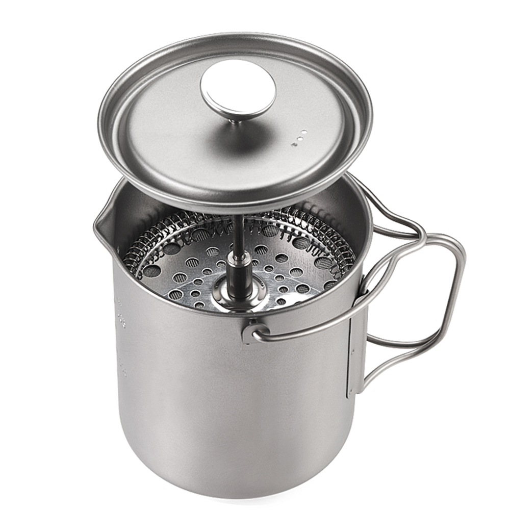 Lixada 750ml Titanium Coffee C - French Press Glass recension och pris