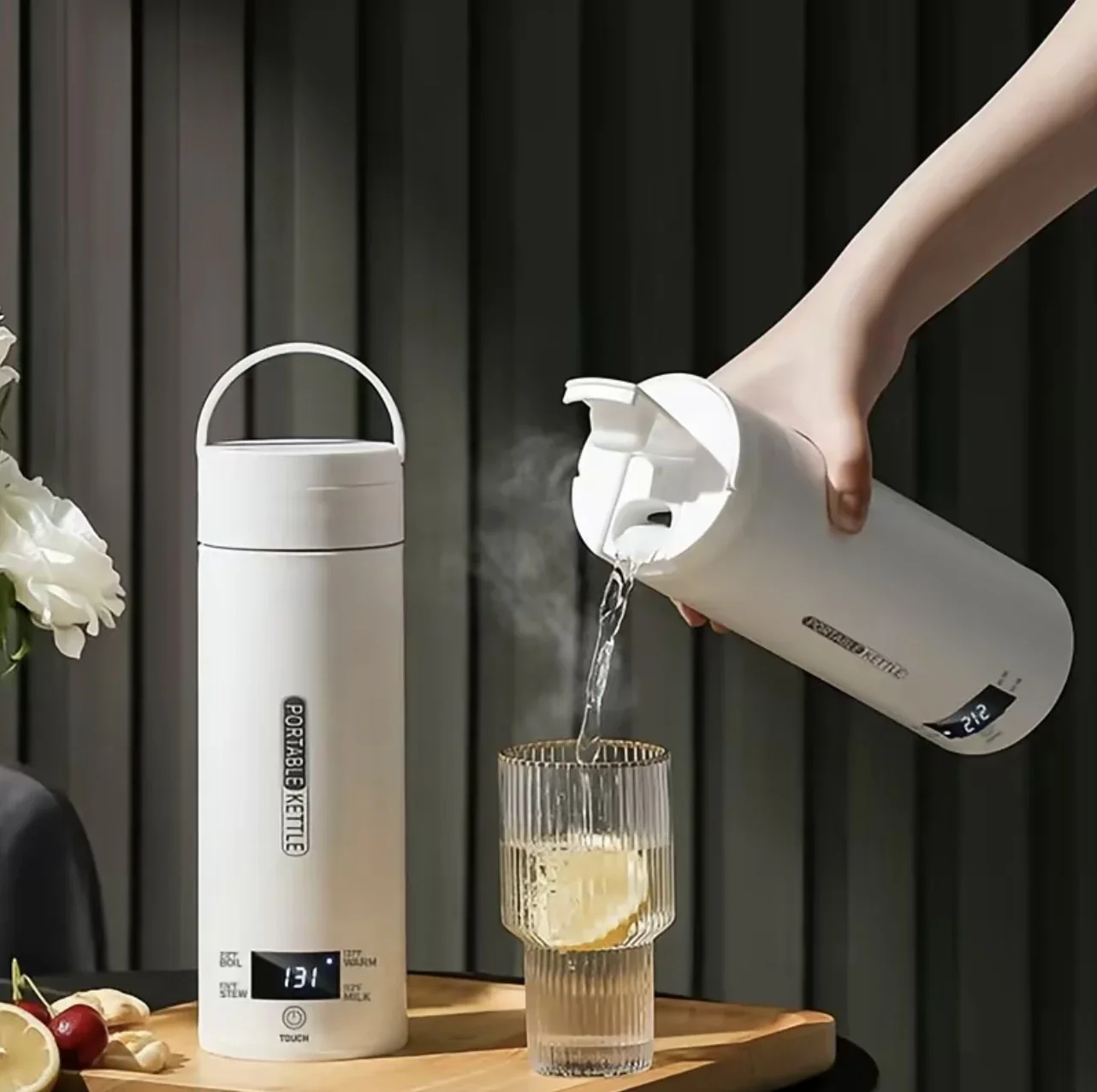 450ML Electric Kettles Portabl - Coffee Tea Menu recension och pris