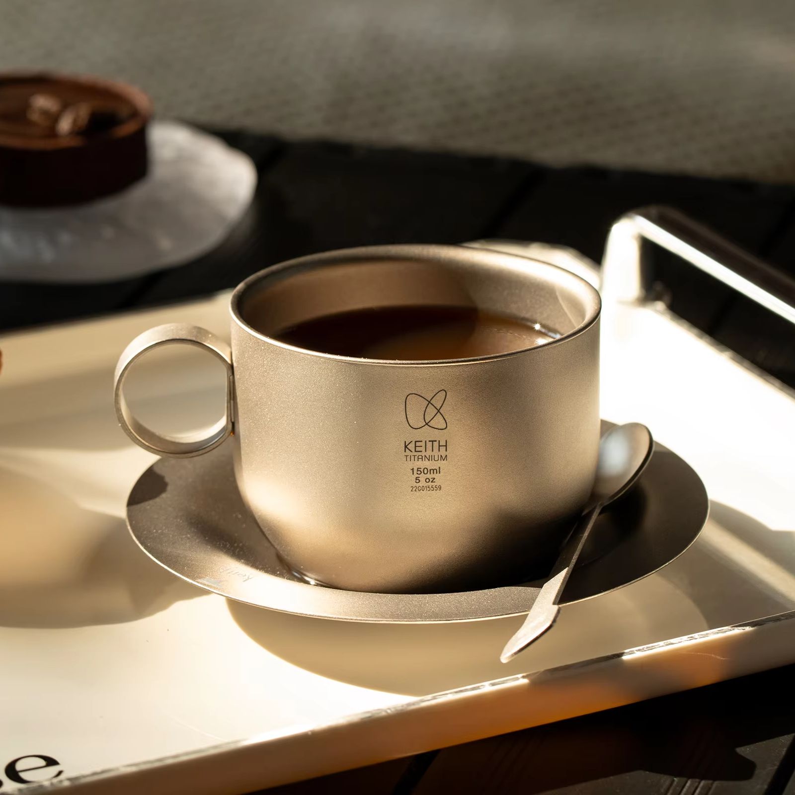 KEITH  Pure Titanium Coffee Cu - Espresso Cup Saucer recension och pris