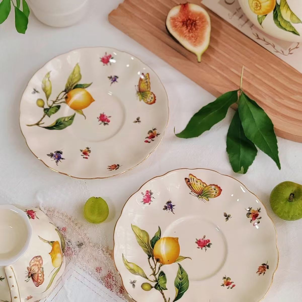 Lemon Teapot Coffee Cup and Sa - Espresso Cup Saucer recension och pris