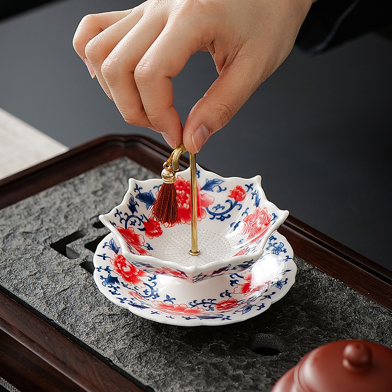Chinese Blue White Porcelain U - Coffee Leaves Tea recension och pris
