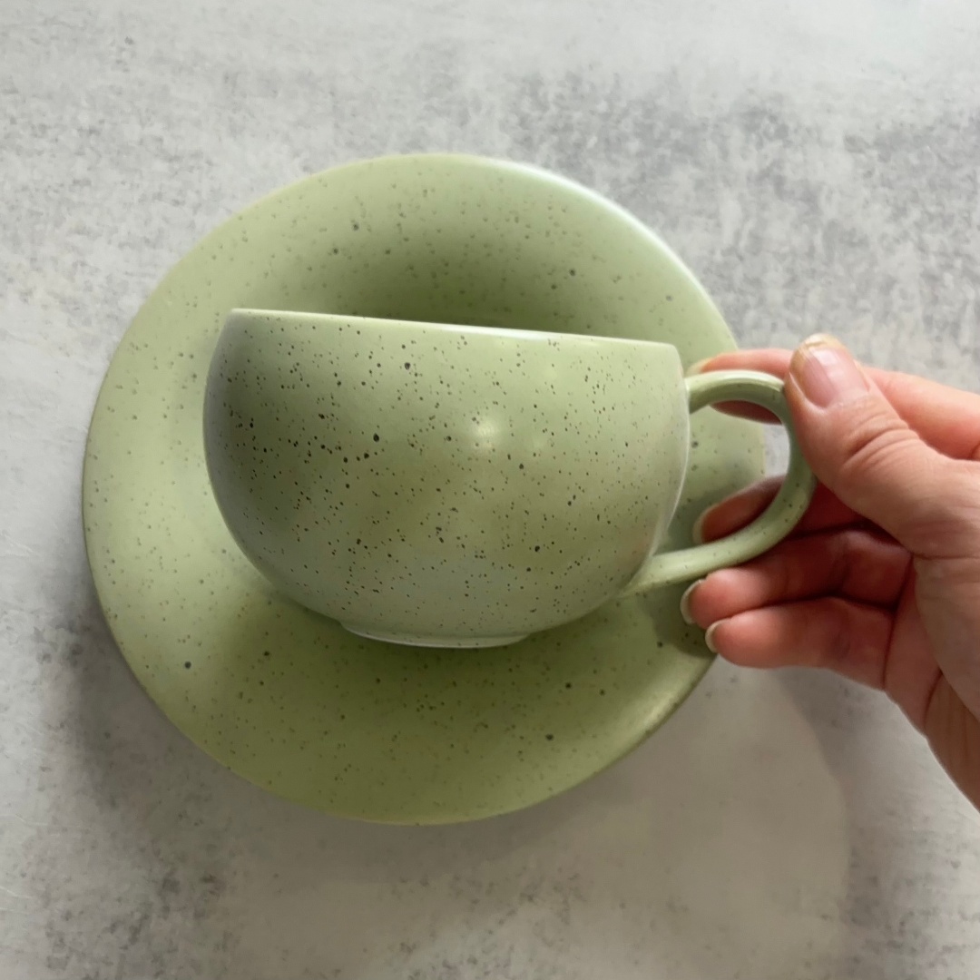 280ML Vintage Ceramic Coffee M - Espresso Cup Saucer recension och pris