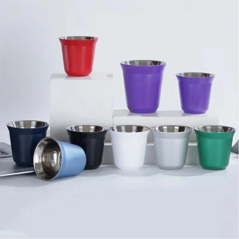 80/160ml Stainless Steel Espre - Espresso Cup Saucer recension och pris