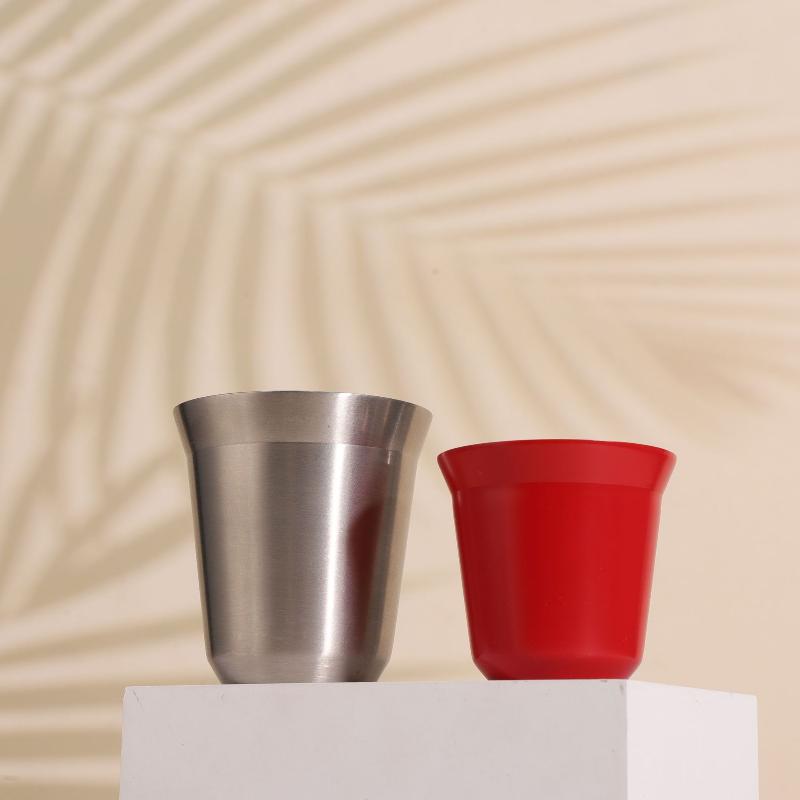 80/160ml Stainless Steel Espre - Espresso Cup Saucer recension och pris